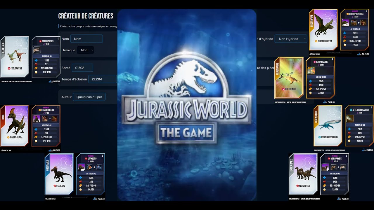 Mes Créations Jurassic World le jeu Toolbox (Partie 1/Avec Voix)
