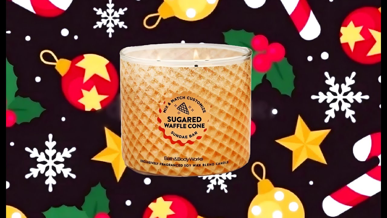 Bath & Body Works Candle Review: 🍦 Sugared Waffle Cone 🍦 ~Holiday 2025~