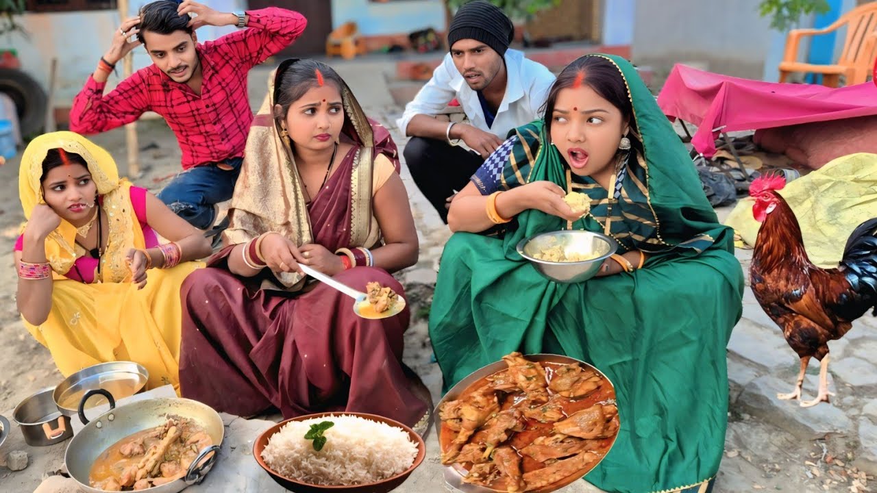देखिए बुआ अपने माइके आती है तो मुर्गा मछली पेट फार कर कैसे खाती है - PR COMEDY BHOJPURI 