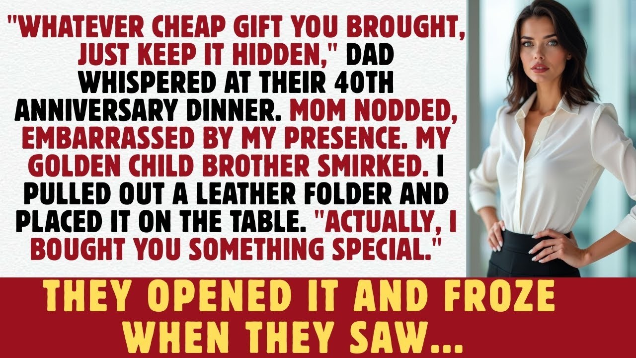 AT MY PARENTS' ANNIVERSARY DINNER, DAD SAID 