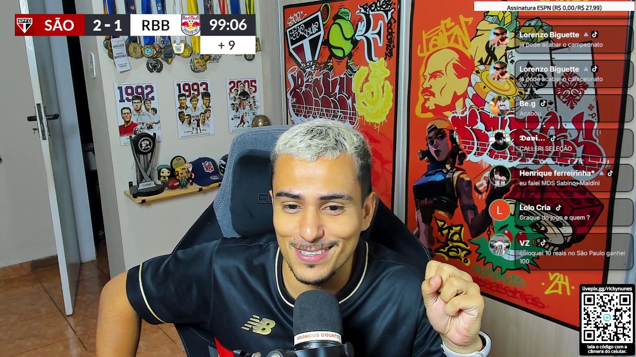 🔴 AO VIVO - REACT - Red Bull x SÃO PAULO