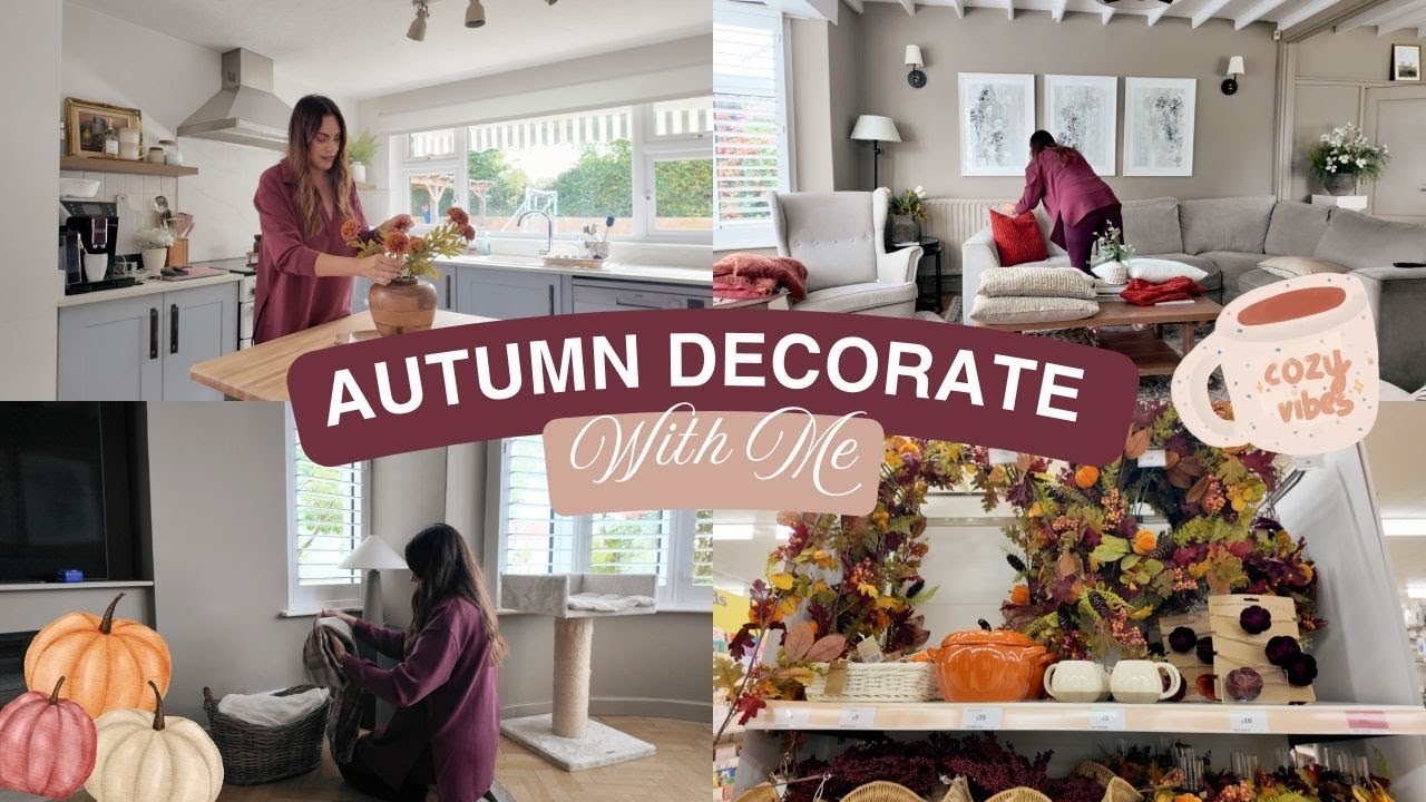 Cosy Autumn Decorate With Me and Shop With Me | Getting The House Cosy For Fall