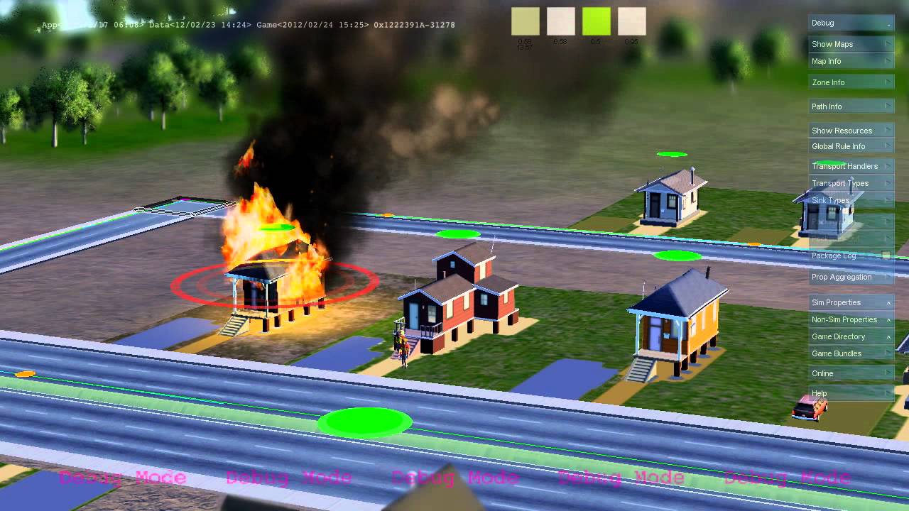 SimCity Glassbox Scenario 3 - FIRE!