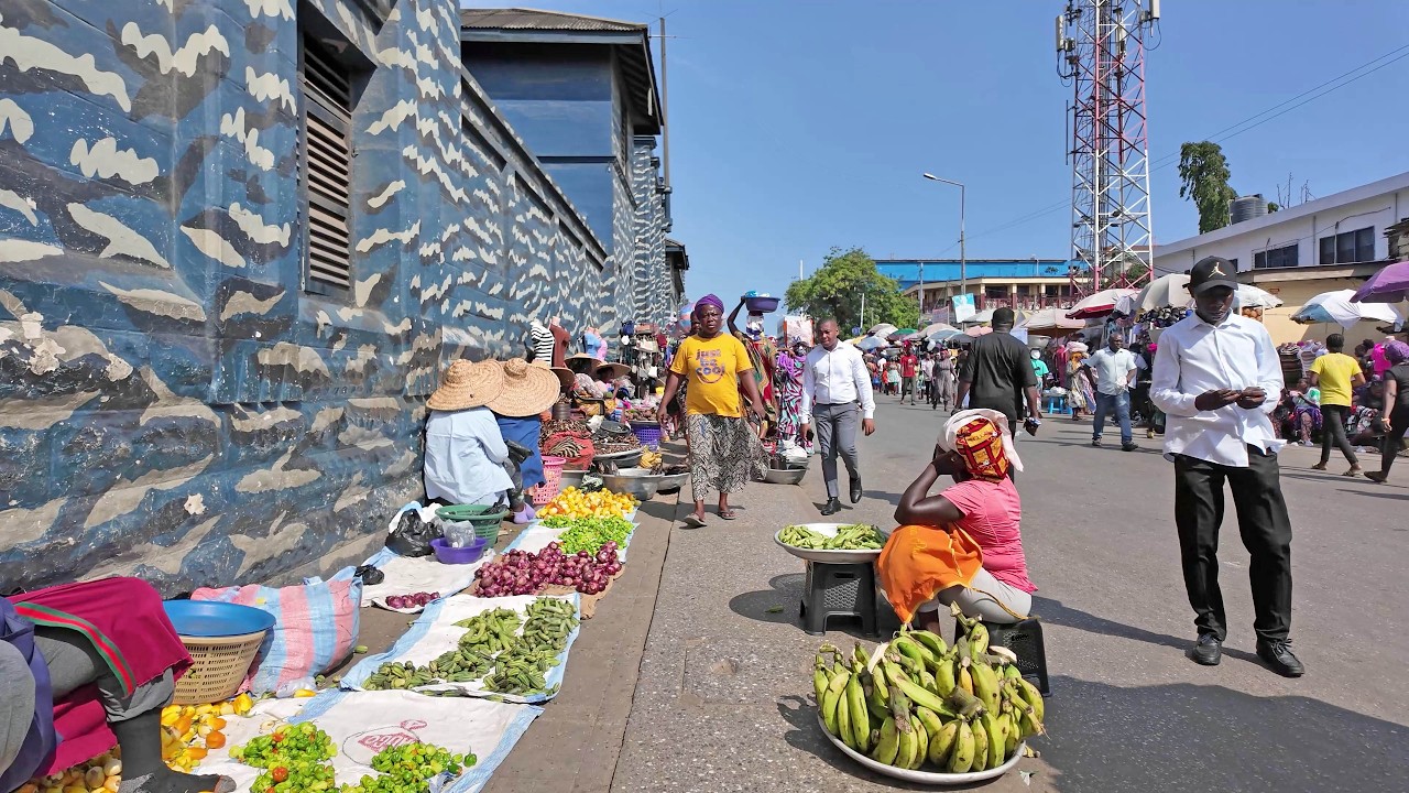 OLDEST LOCAL MARKET IN GHANA ACCRA, AFRICA