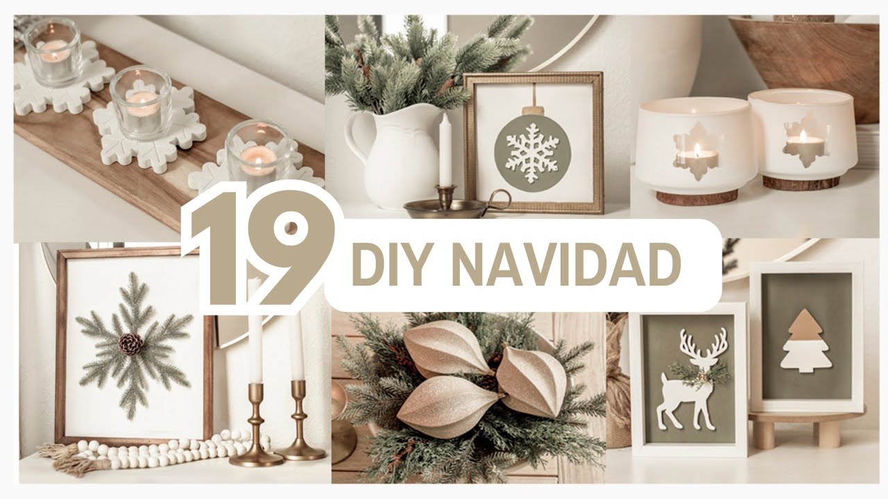 NAVIDAD🌲¡¡19 DIYS FÁCILES QUE TIENES QUE HACER!! + IDEAS ELEGANTES Y ECONÓMICAS 😮 Christmas.