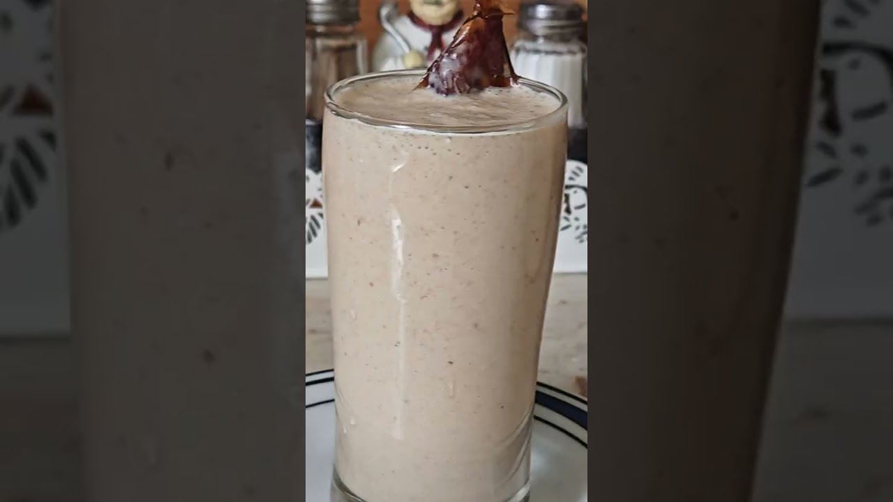 العصير المغذي (تمر مع الجوز بالحليب) 🥛🥛🥛Date juice with walnuts and milk