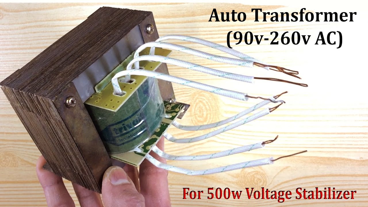 How to make an Auto Transformer for 500w Stabilizer (90v-260v)