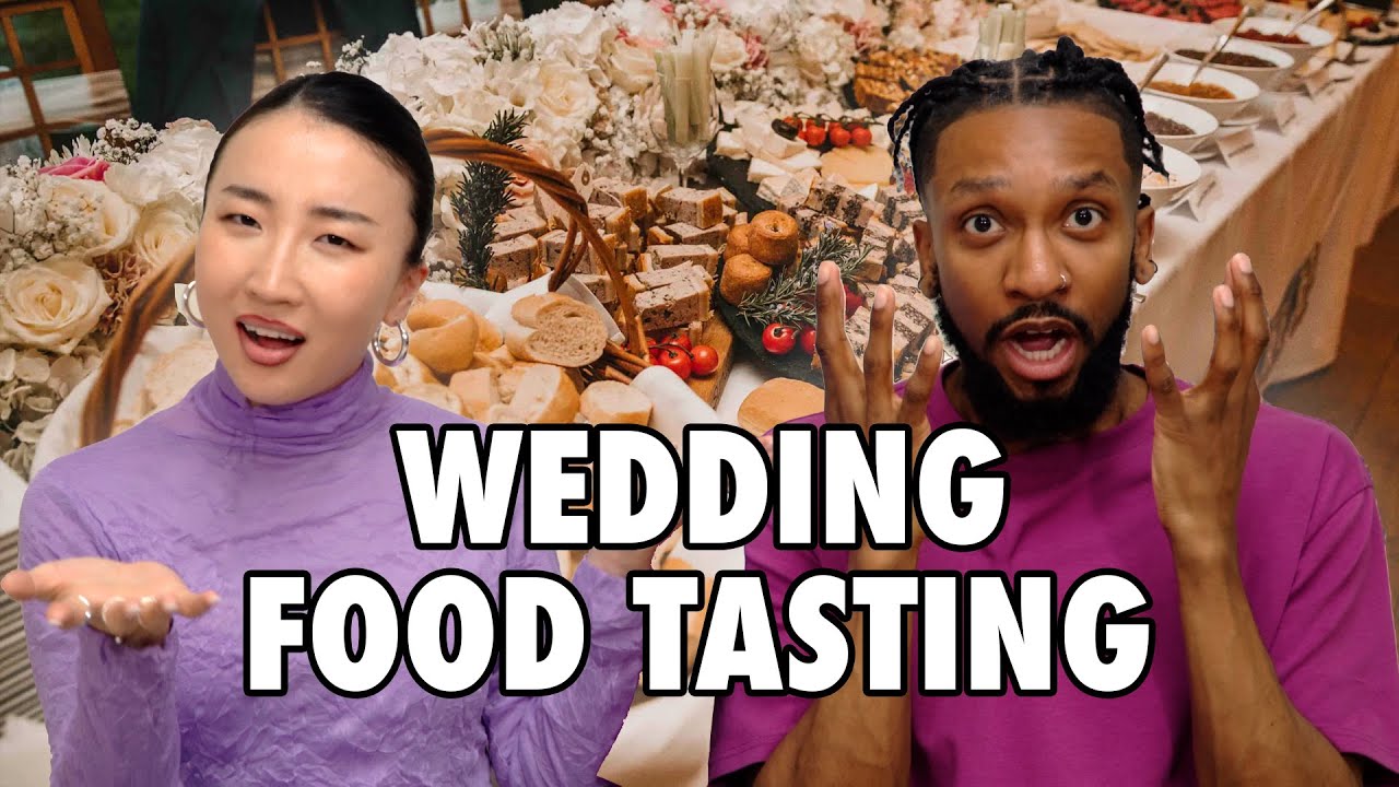 Honest REACTION to Wedding Food Tasting! Korean Wedding Planning 🤵🏾👰🏻  [International Couple] 🇰🇷🇲🇳🇺🇸