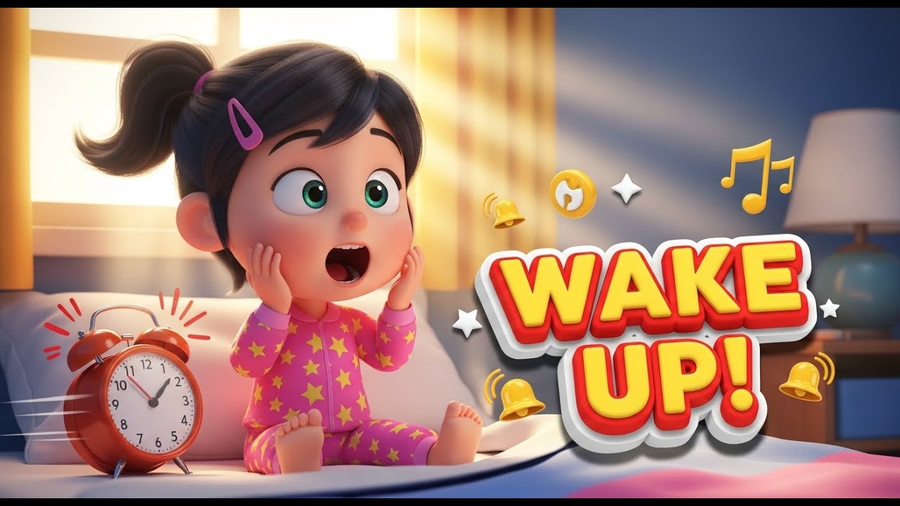 WAKE UP! ⏰ Good Morning Song for Kids | Morning Routine Fun