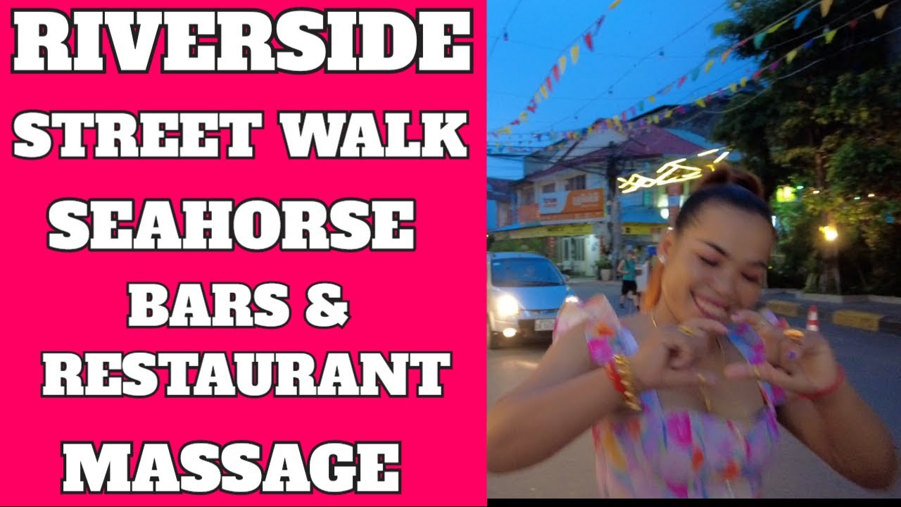 Kampot Old Market Bar und Restaurant Walk Seahorse das neue Wahrzeichen von Kampot