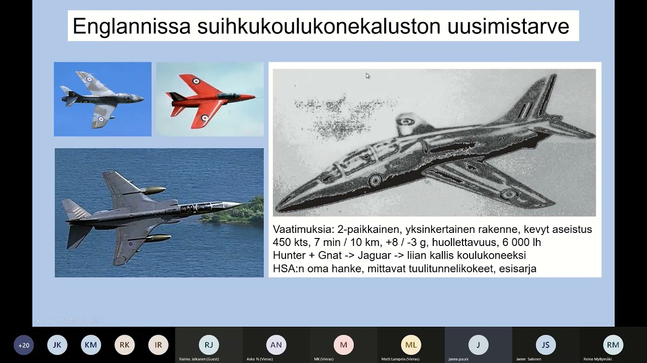 IMY jäsenilta Janne Pauni Hawk 40 vuotta Suomessa 2021 08 11