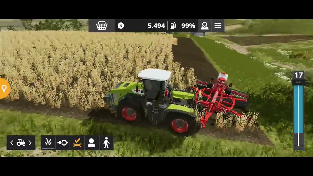 CLAAS EXSİON 5000 TARLA SÜRÜYOR (farming similator 20)devamı part 2de