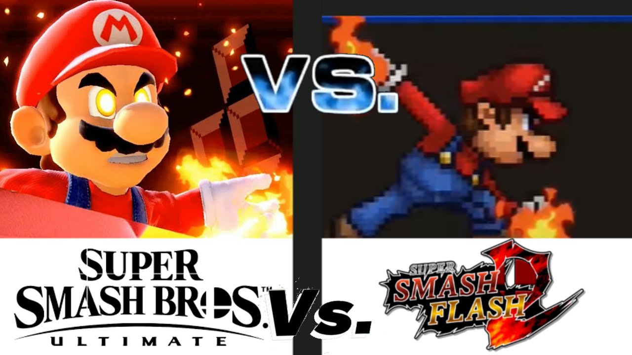 SSBU vs SSF2 All Final Smashes comparison / Super Smash Bros Ultimate VS Super Smash Flash 2