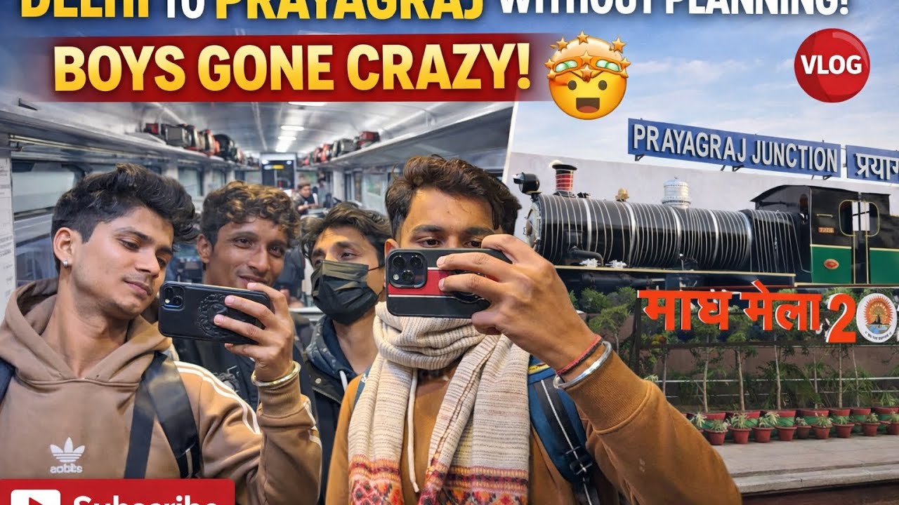 Delhi to Prayagraj Without Planning! Boys Gone Crazy 🤯🚗