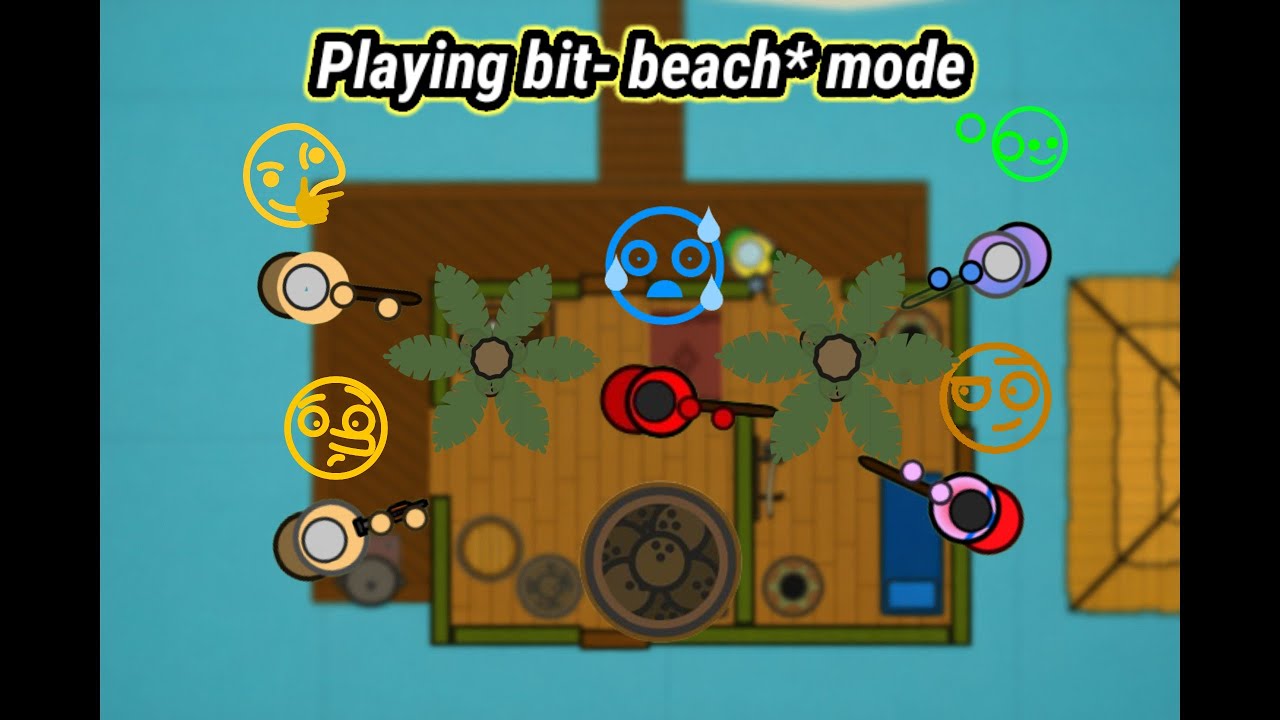 playing survev.io/beach mode