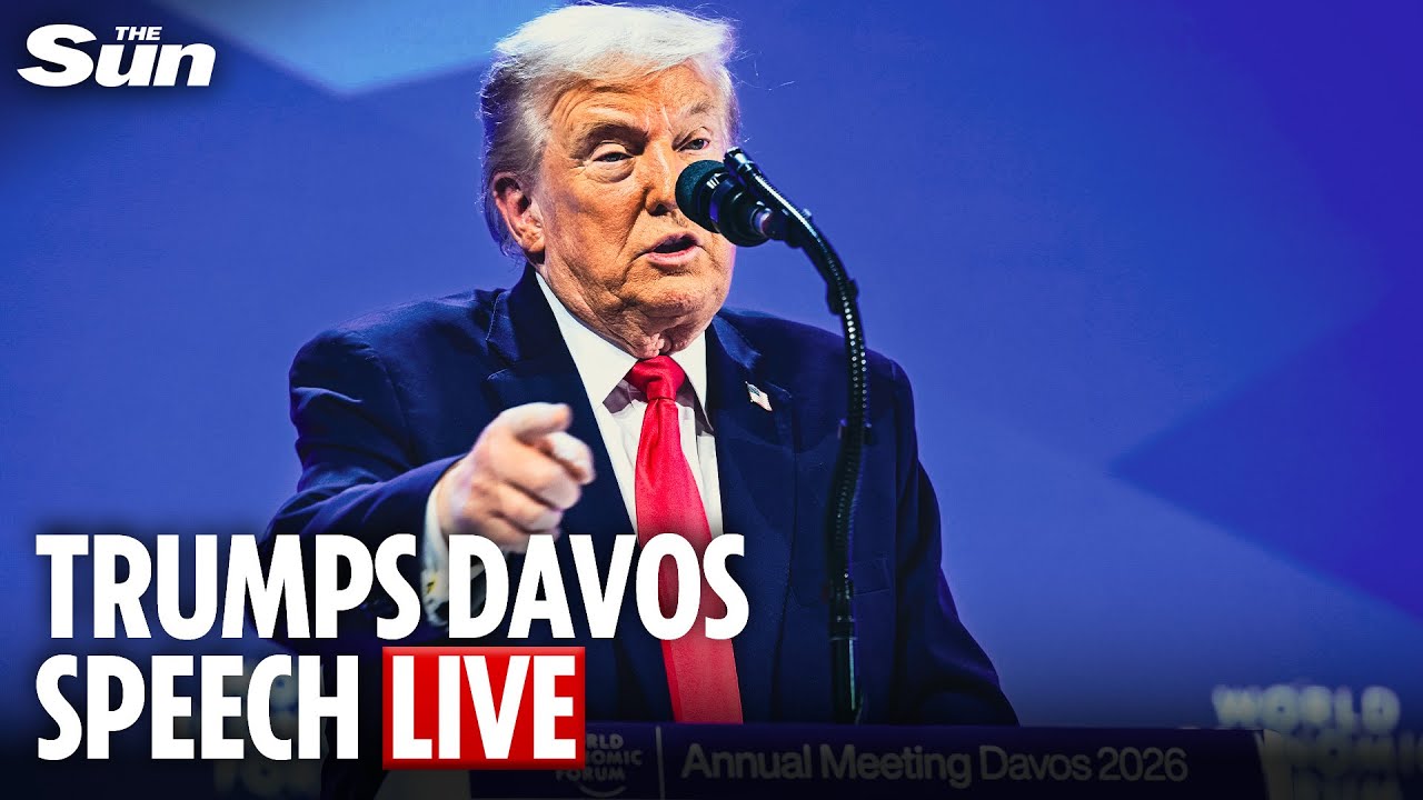 LIVE: President Trump takes Davos stage amid tariff warning over Greenland standoff