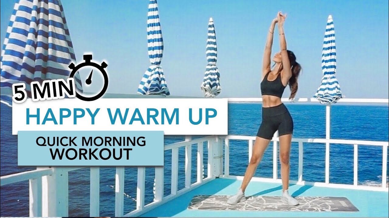 5 MIN HAPPY WARM UP / QUICK MORNING WORKOUT | Spor Öncesi Isınma Hareketleri | Eylem Abaci