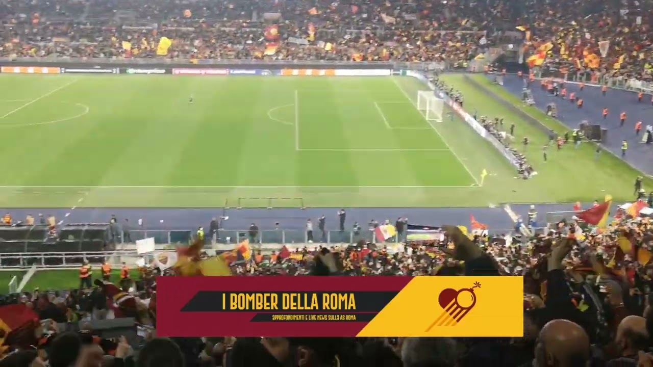 14/4/22 Roma Bodo Glimt 4-0: Mourinho carica lo stadio nei minuti finali della partita