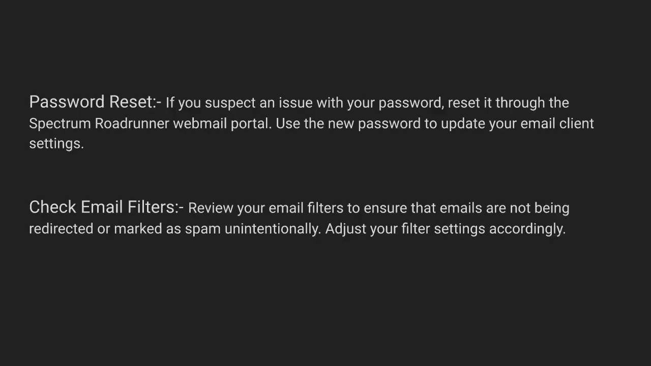 How to Fix Spectrum Roadrunner webmail Sending and Receiving issue