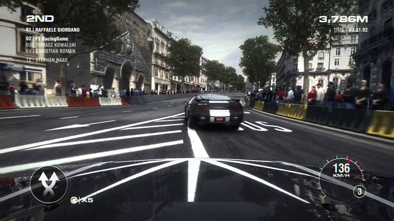 GRID 2 - France/Paris - Liveroutes/Endurance 5 mins Promo Race PC 720p