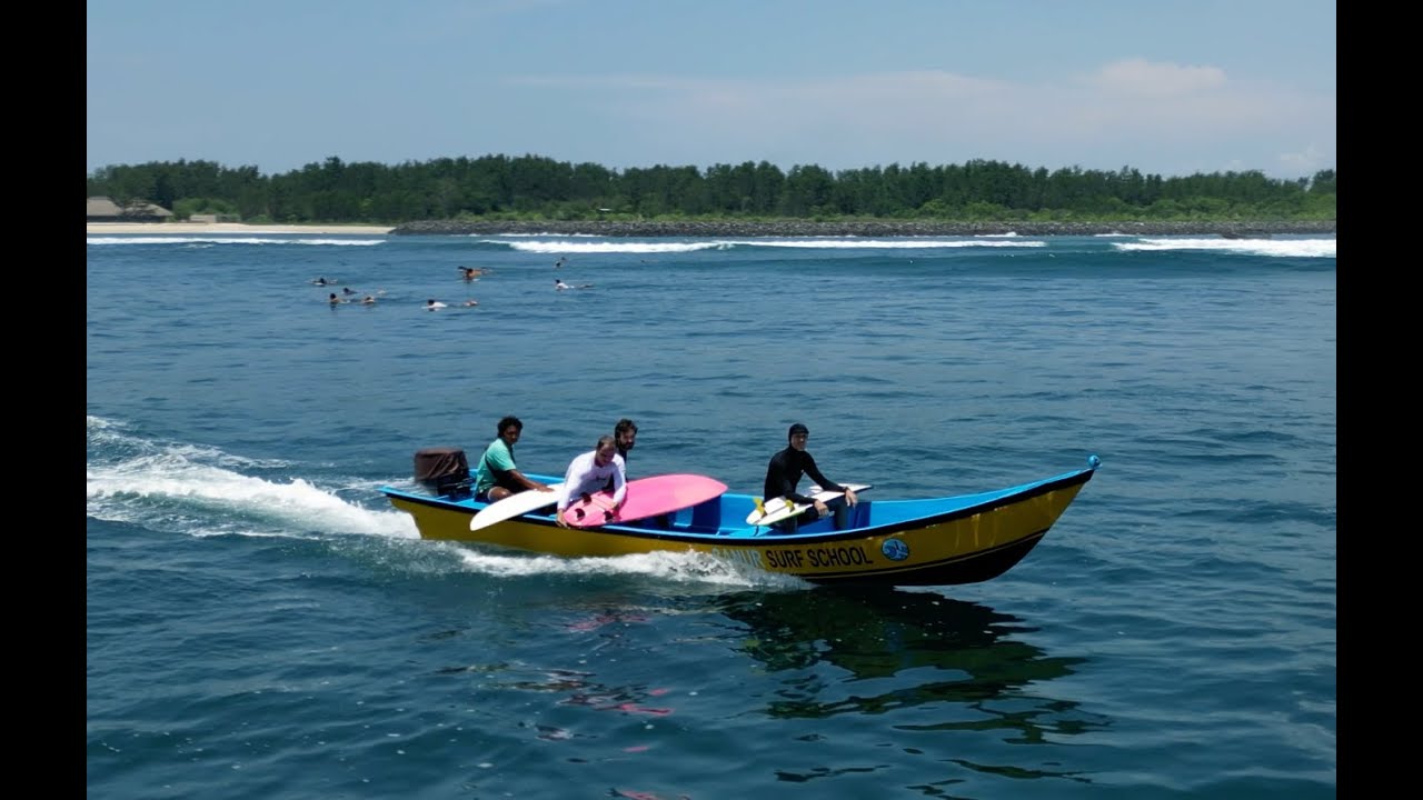 Serangan Waves and Crazy Surfers