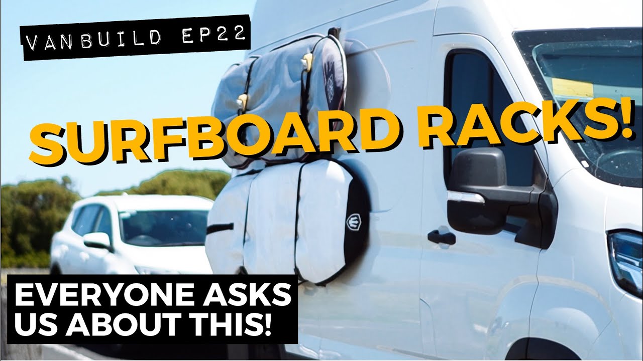 We Made A Custom Surfboard Rack For Our Van! - LDV Deliver 9 Conversion