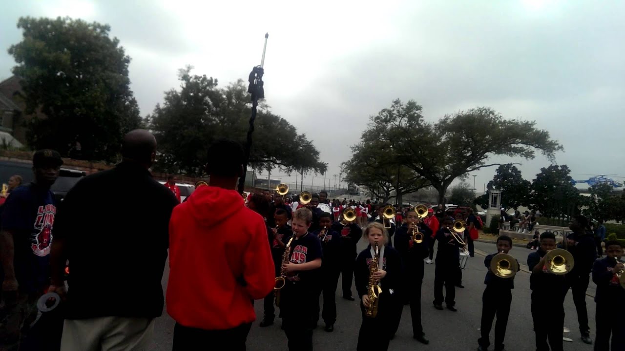Lincoln school of the arts marching band lions bat
