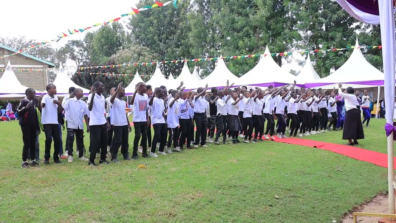 Karangia Catholic Parish celebrates 10 yrs Anniversary. A presentation by the junior youths.