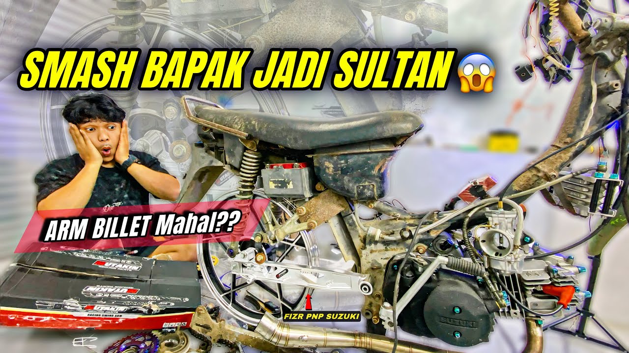 Smash Bapak Jadi SULTAN‼️ Pasang ARM BILLET Fiz R🔥