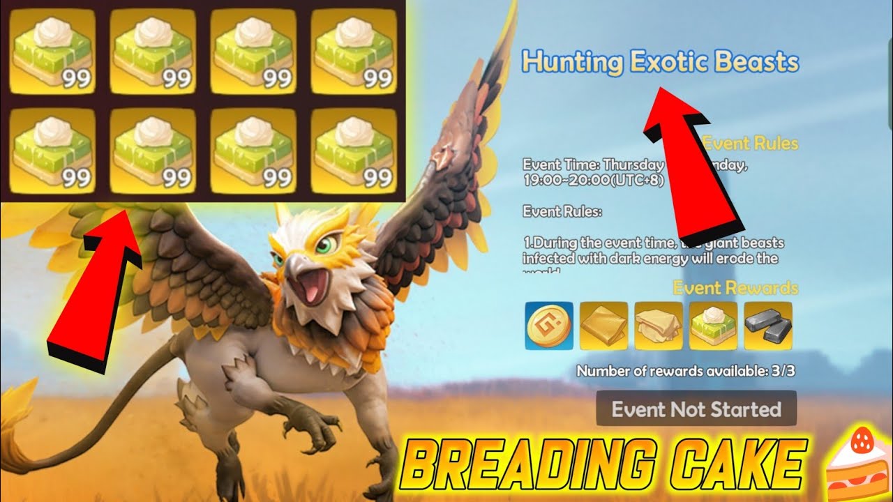 LIGHTUS BREADING CAKES EVENT 🍰|| HUNTING EXOTIC BEASTS || LIGHTUS BREADING CAKES  