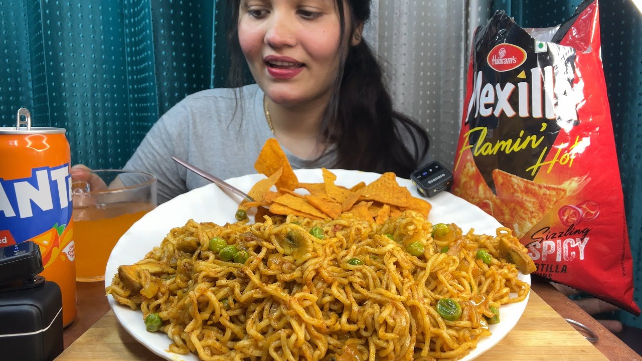 Eating Spicy Hot Maggi Noodles | Piping Hot | Maggi Noodles Eating | MUKBANG #asmreating