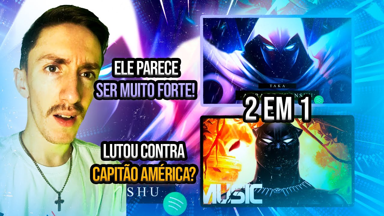 REACT - 2 em 1 DROP COLAPSO URT | Cavaleiro da Lua - TakaB | Pantera Negra - ORION MC | (WAKANDA!!)