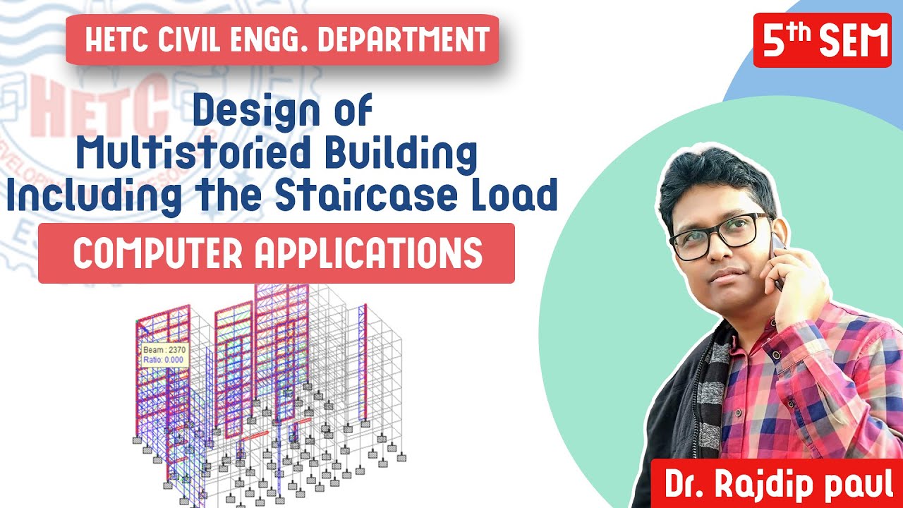 Multistoried Building under Dead Load and Live Load only