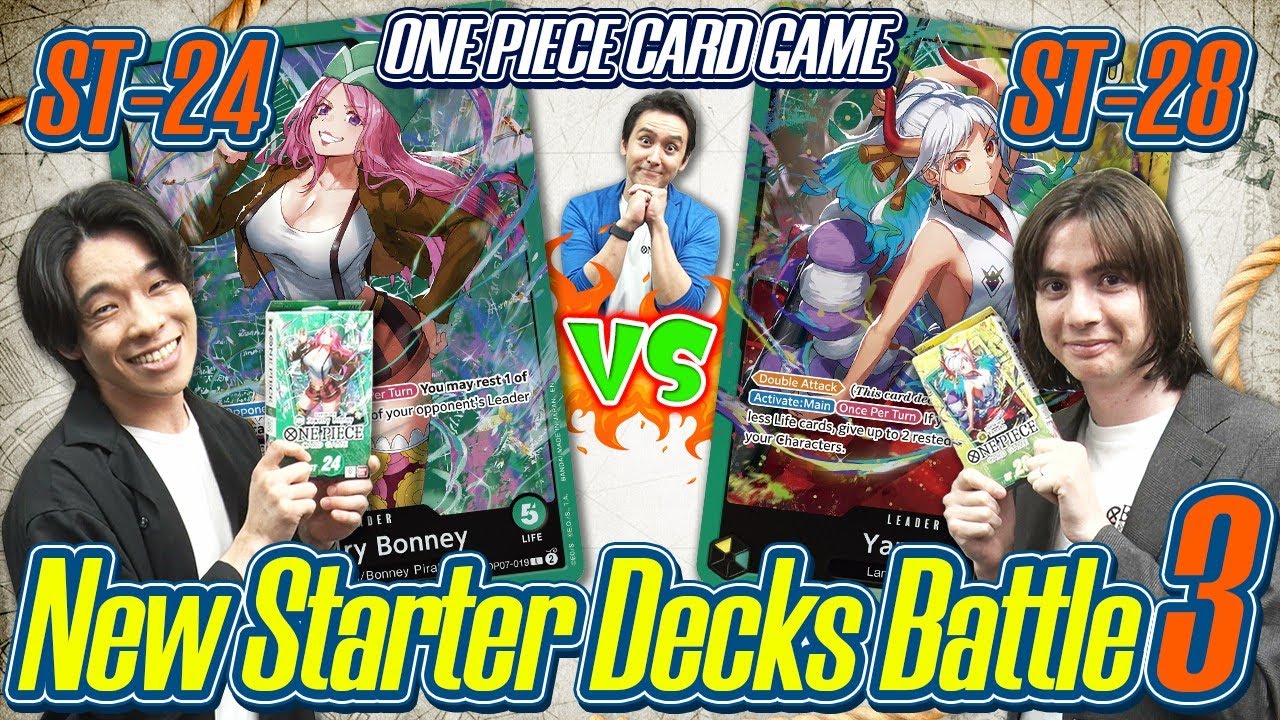 ONE PIECE CARD GAME New Starter Decks Battle 3 [ST-24] and [ ST-28]