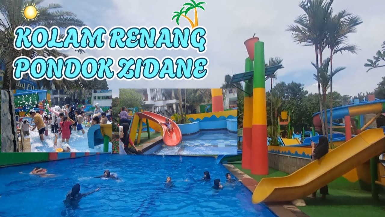 KOLAM RENANG PONDOK ZIDANE SAWANGAN, DEPOK || ADA PESTA BUSA NYA
