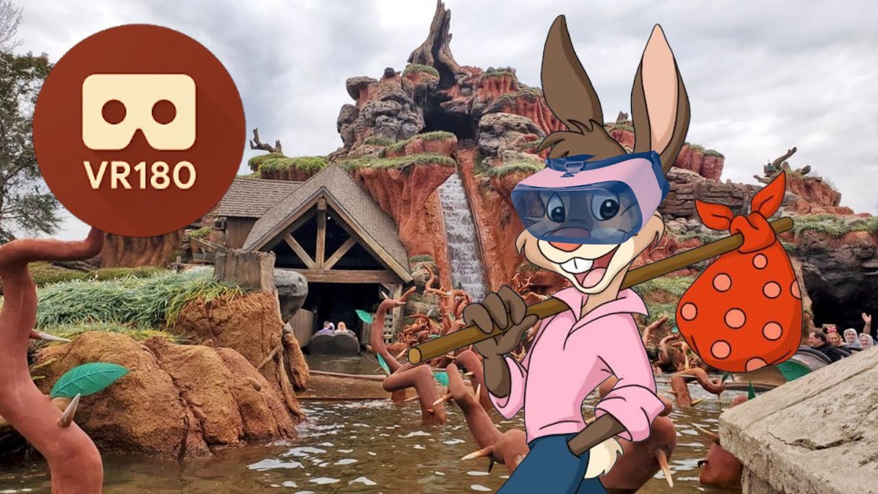 Splash Mountain in 3D and 180° in a VR Headset