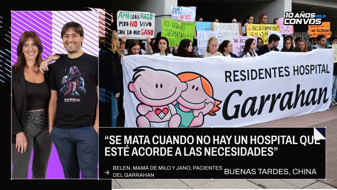 Belén, mamá de Milo y Jano, pacientes del primer trasplante gemelar de médula hecho en el Garrahan.