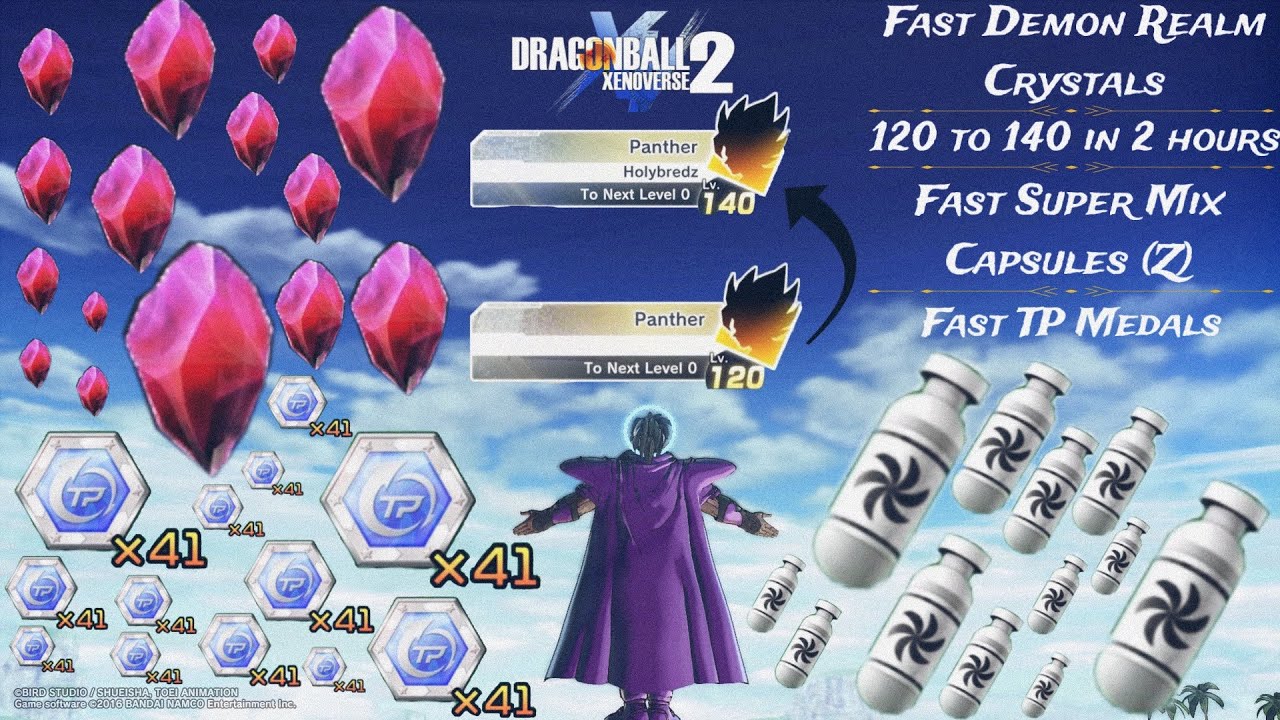 How to Level Up to Level 140 (Super Fast and Easy TP Medals)- Dragon Ball Xenoverse 2