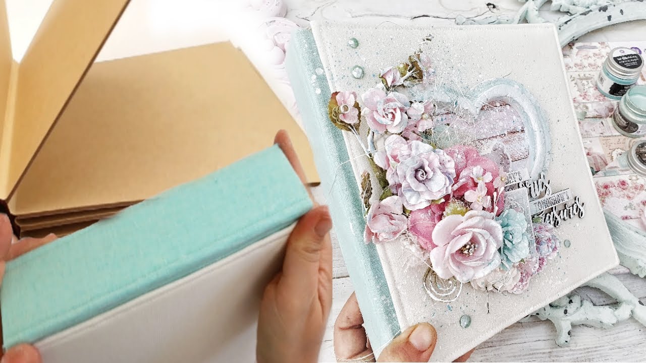 How to transform your pre-made craft album into a FABRIC COVERED one!