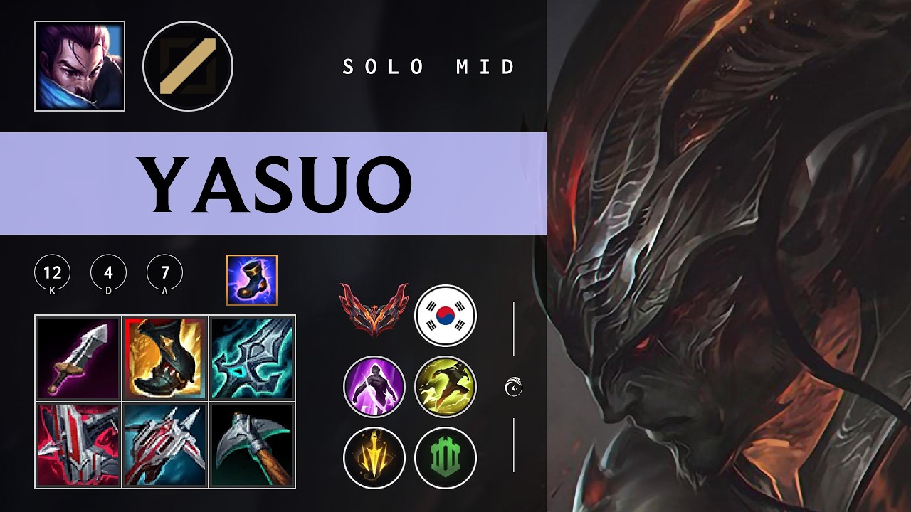 Yasuo Mid vs Mel - KR Grandmaster Patch 26.05