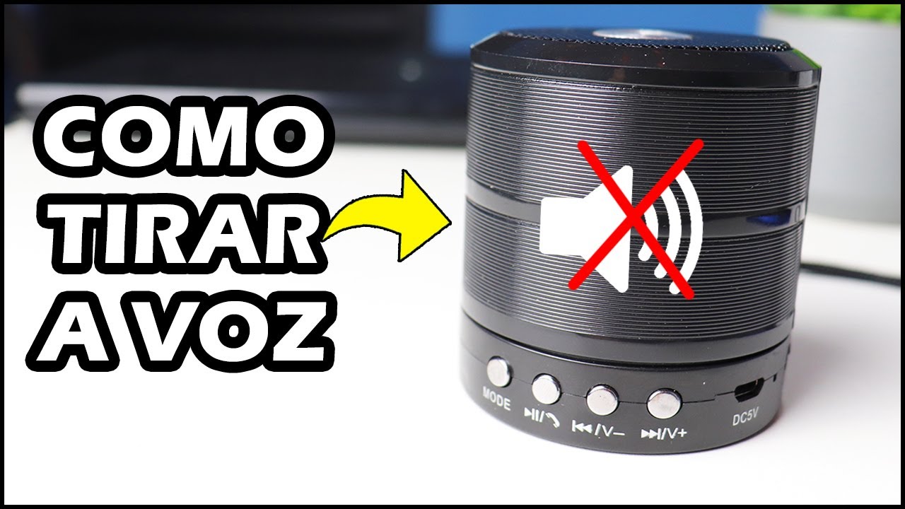 Como tirar a VOZ da CAIXINHA de SOM WS-887 de uma vez por todas