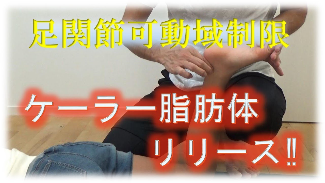 vol.58 足関節可動域制限や痛みを改善‼　ケーラー脂肪体リリース‼