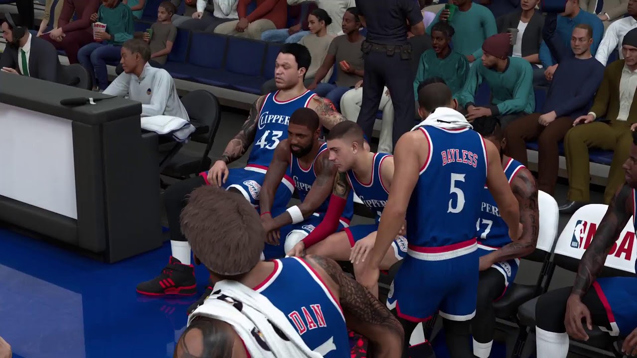 NBA 2k25 clips vs warriors