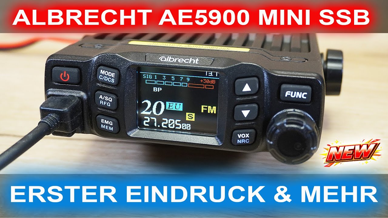 Brandneu: Albrecht AE5900 Mini SSB ⚡ Funktionen - Gerätemenü - Wärmeentwicklung - Verbrauch #cbfunk