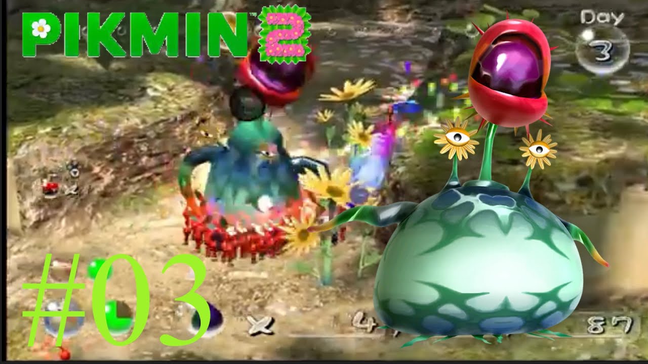 Pikmin 2 (NS) 100% - Episode 3 Awakening Wood (Caves In Desc)