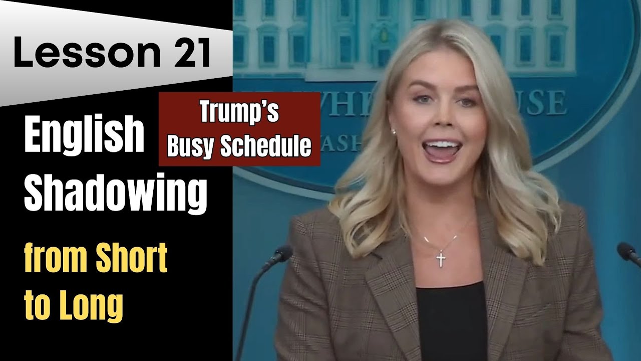 American English Shadowing Speaking Practice with The White House - Lesson 21