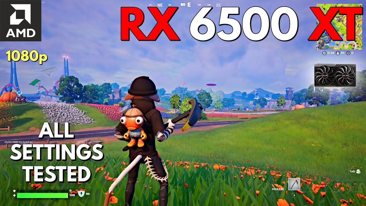 RX 6500 XT | Fortnite Chapter 6 Season 4 - 1080p All Settings Tested