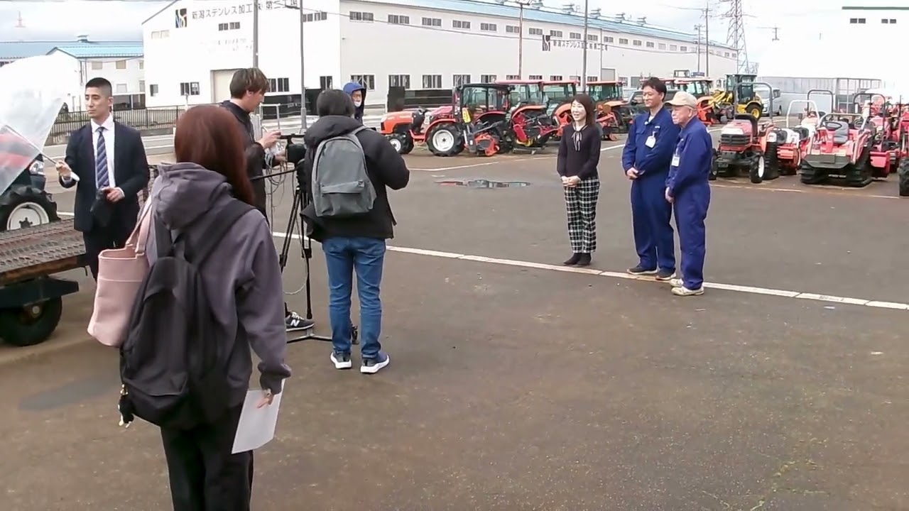 日本中古農機組合 新潟店がTeNYテレビ新潟様の取材を受けました #農機具 #農機具買取 #日本中古農機組合