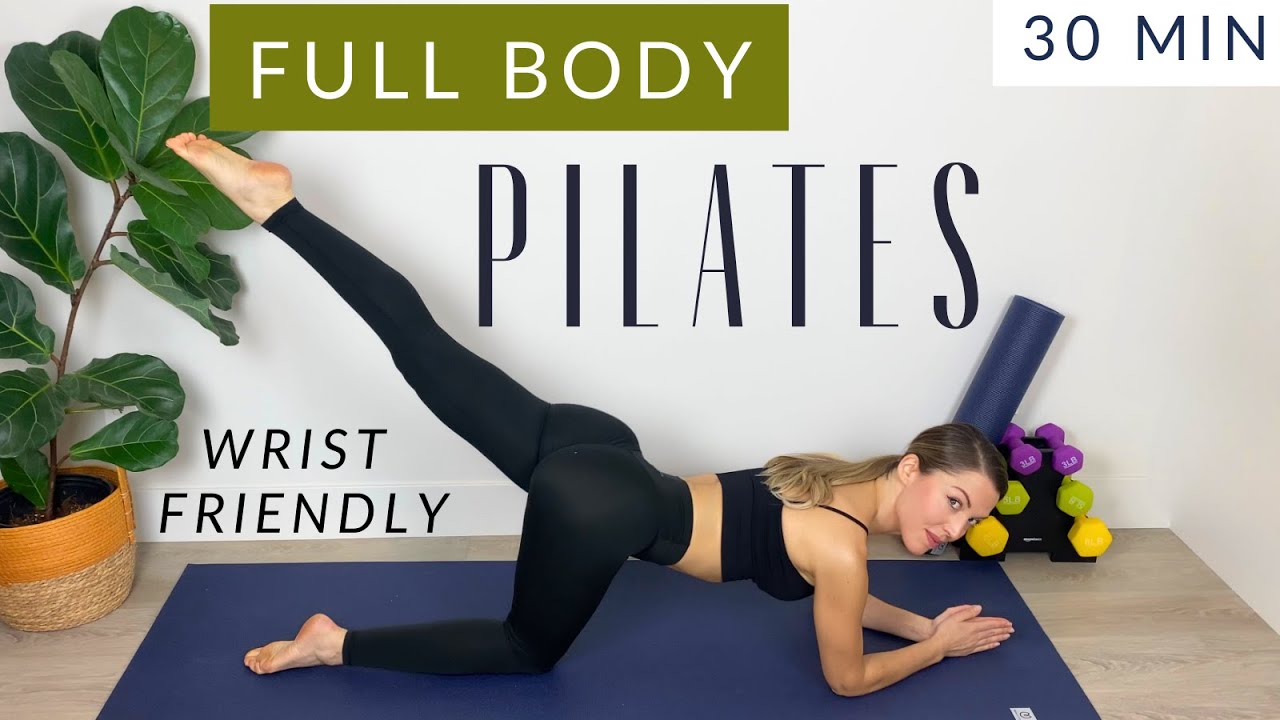 30 Min Wrist-Friendly Pilates Workout (Full Body Sculpt for Strength & Weight Loss)