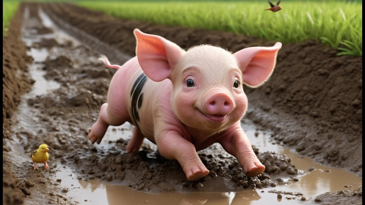 Minecraft Little Piglet Rolled Into the Mud | Kids Songs & Nursery Rhymes